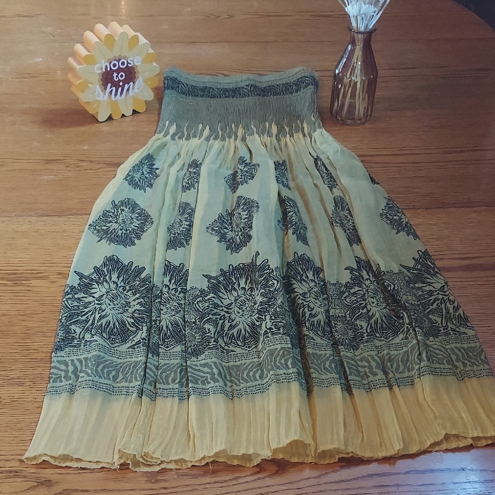 Bohemian Strapless Dress